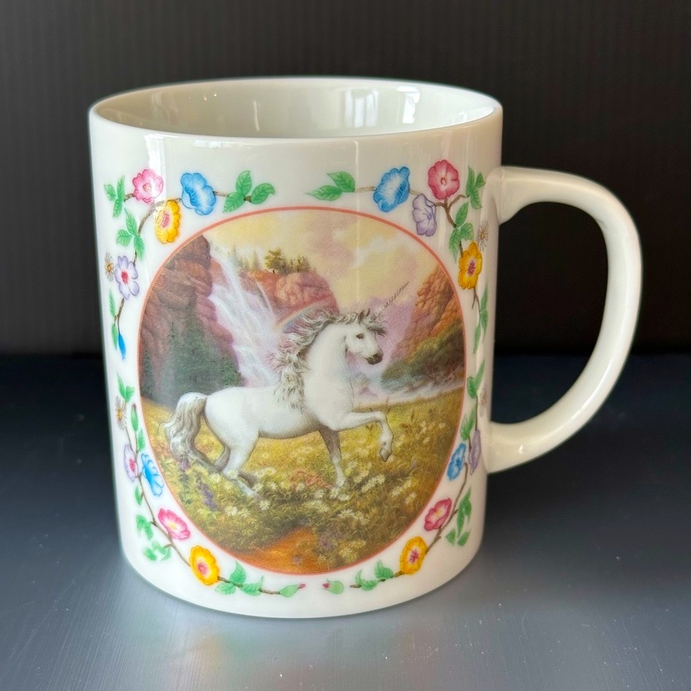 Unicorn Mug #2 Fine Porcelain Collectible Series Princeton Gallery 10 oz